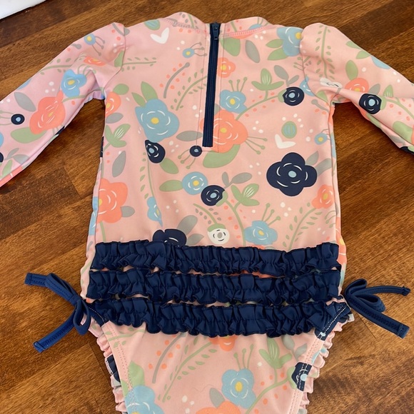 12-18 months Ruffle Butt long sleeve UFP swim suit - Picture 5 of 6